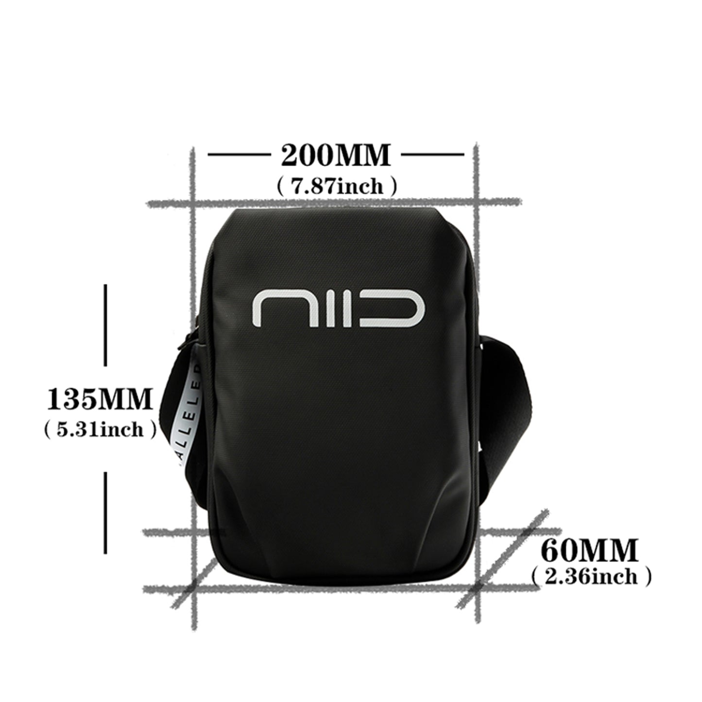 NIID Statements S2 Mini Sling Bag Black