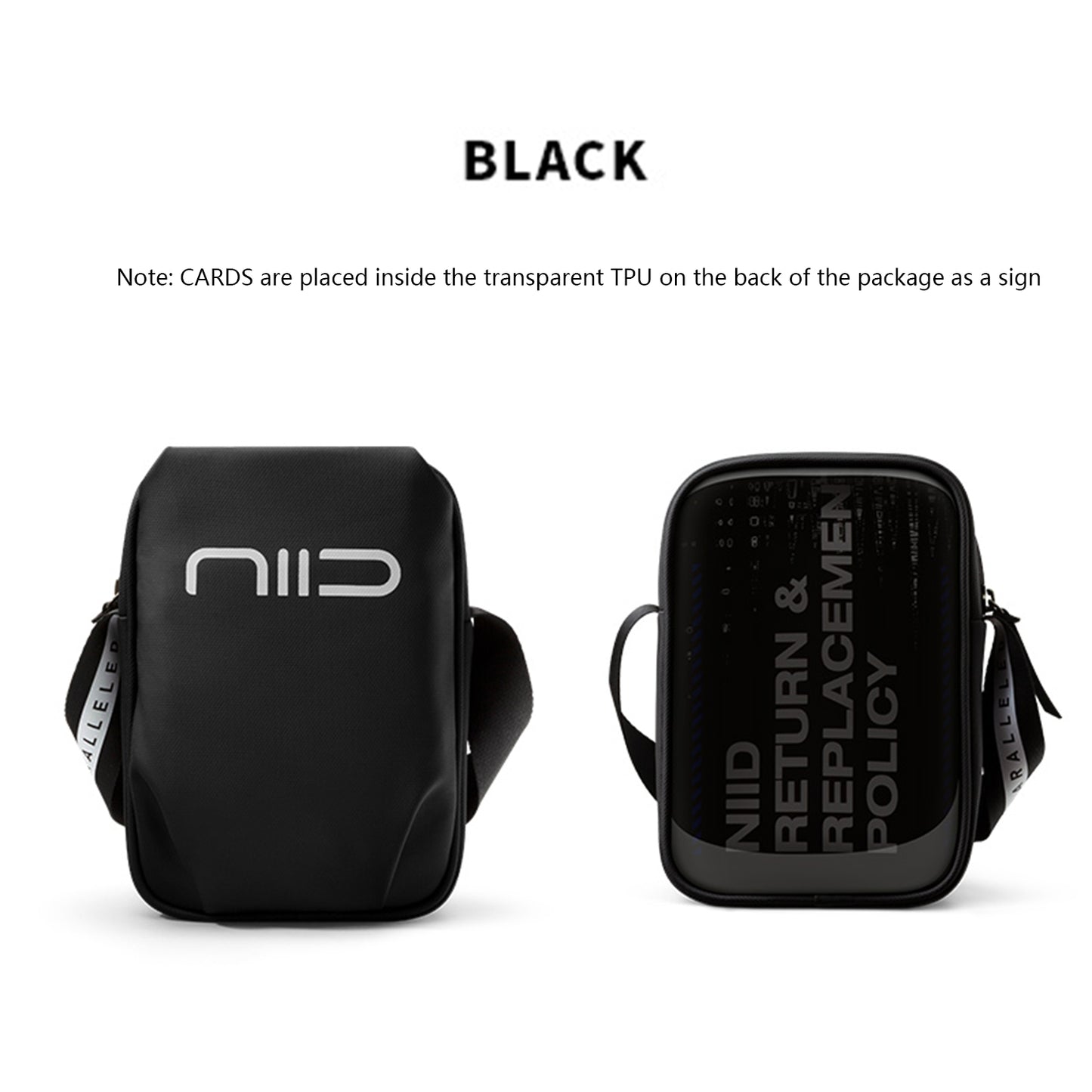 NIID Statements S2 Mini Sling Bag Black