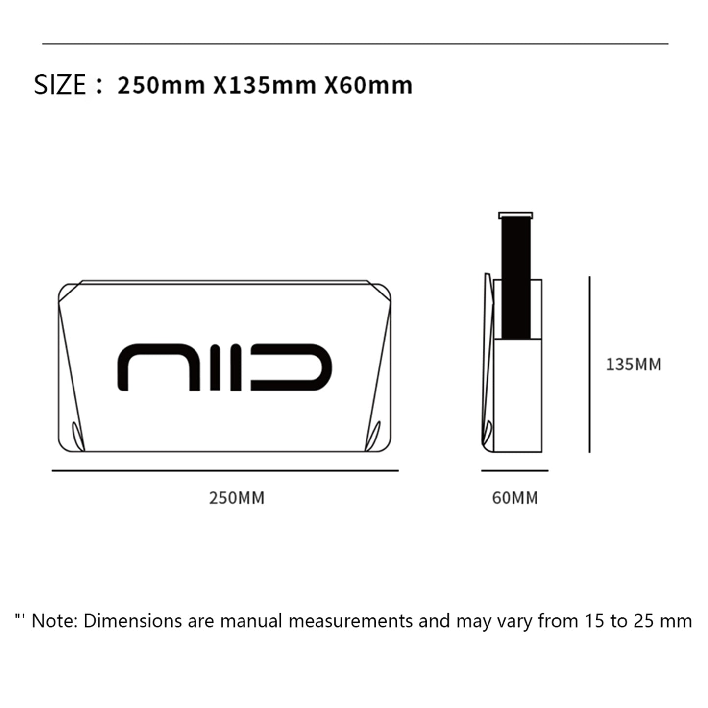 NIID Statements S1 Sling Bag Black